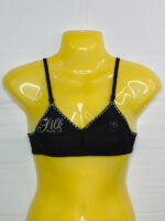 Embroidered Soft Cup Bra with Adjustable Straps