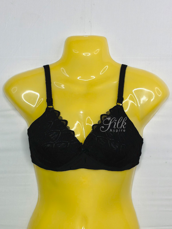 Elegant Lace soft padded Bra with Adjustable Straps