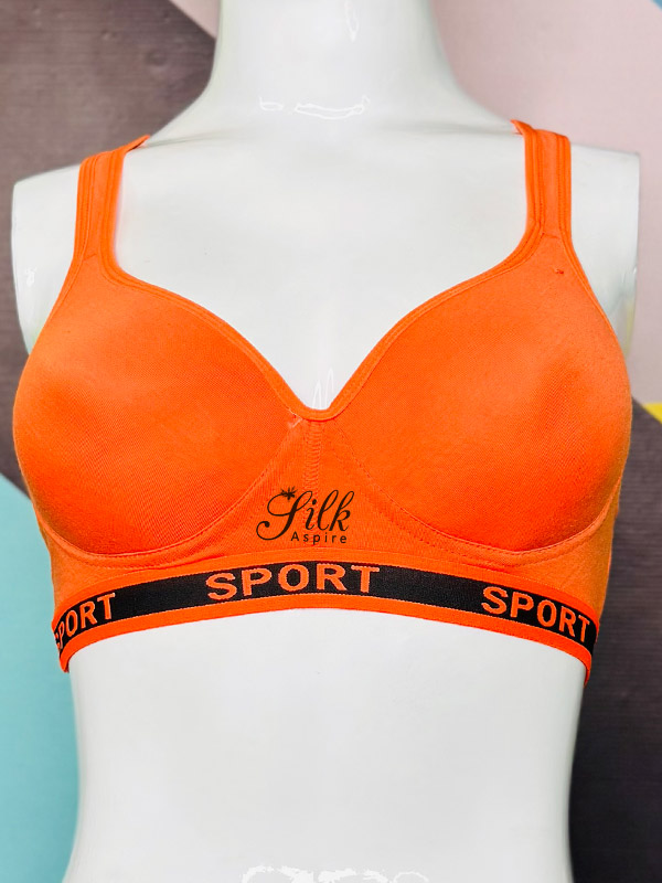 Sporty Comfort Bra with Cross-Back Design